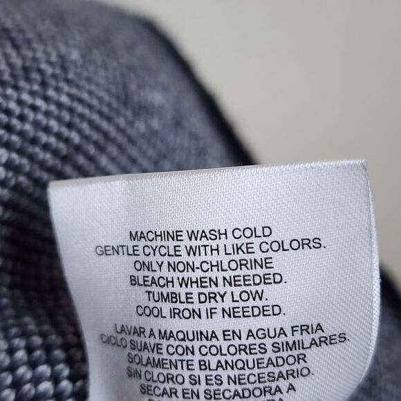 Jones New York Grey Black Leopard Cheetah Print Zip Shawl Sweater - Picture 9 of 9